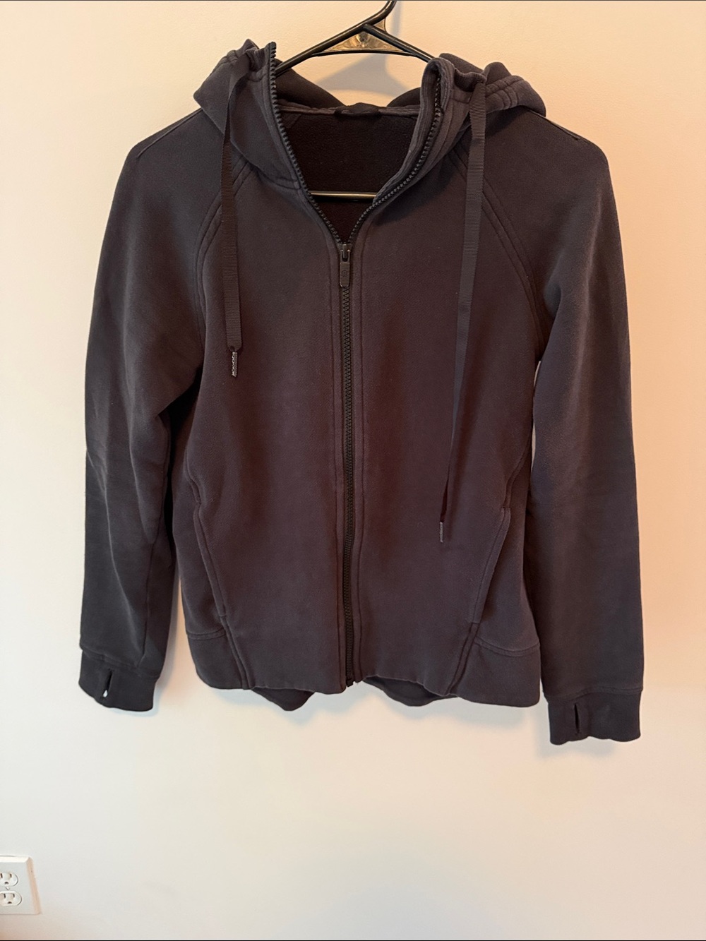 lululemon athletica Women's Black Lightweight Zip-Up Hoodie Jacket